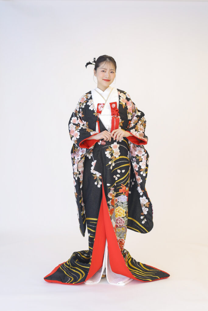 77-345（金通黒地桜花宝船）